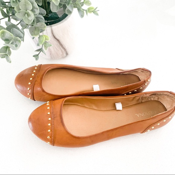 Merona NWOT Camel Tone Flats 7 - Picture 4 of 6